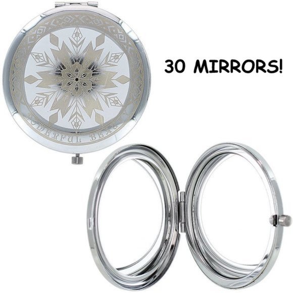 30 x Mally Disney Inscribed Dual-sided Compact Mirrors - Picture 1 of 4